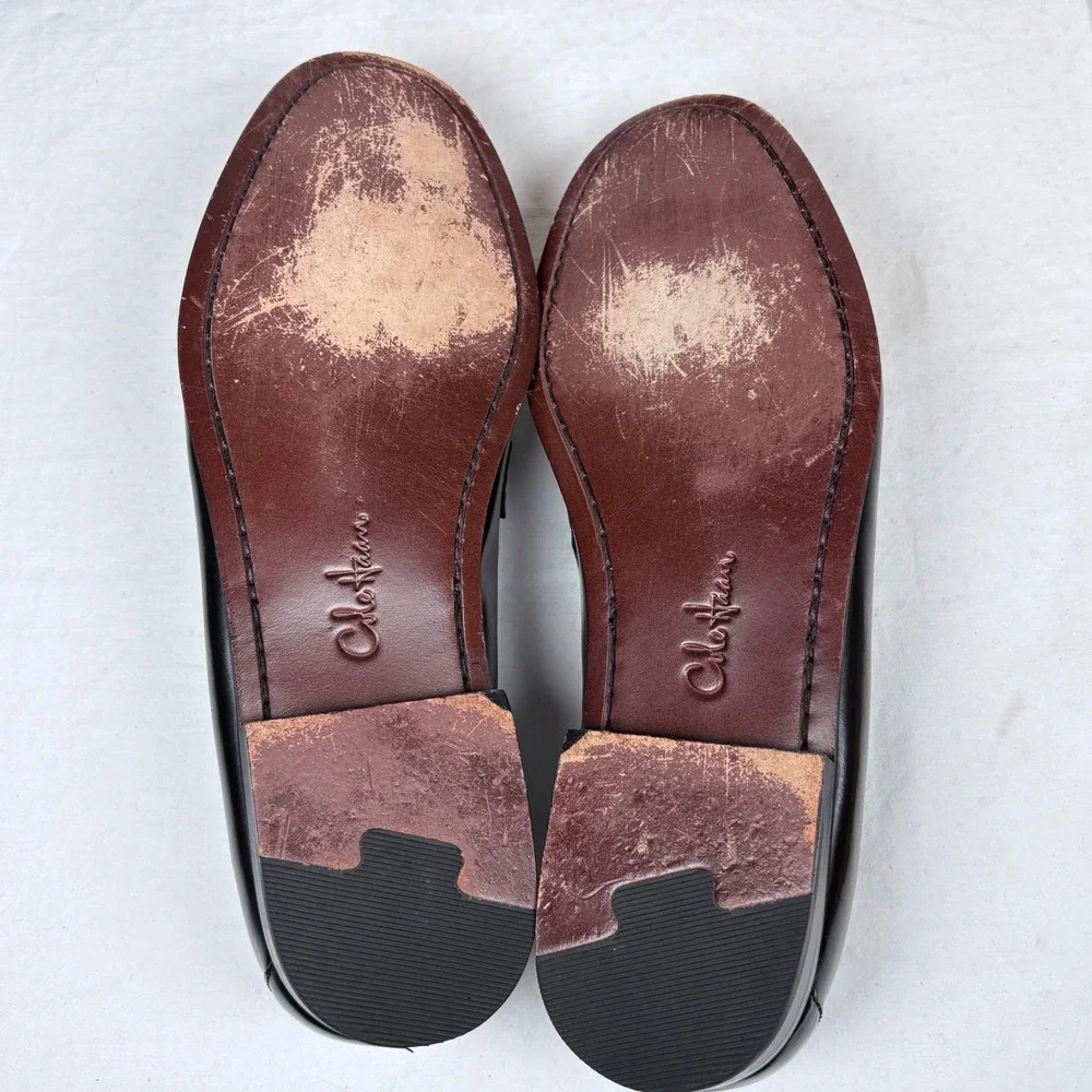 Cole Haan Mens Pinch Tassel Loafers 03506 Black Leather Dress Shoes 11.5 D